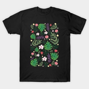 Forset bloom leaves and flowers T-Shirt